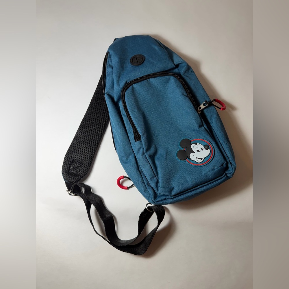 Disney backpack. Blue Mickey Mouse Sling Bag never used!!! From Disney!
